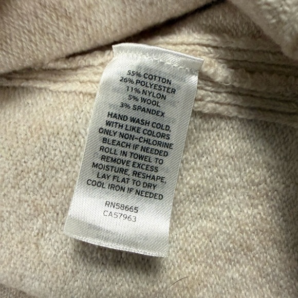 Treasure & Bond Oatmeal Oversized Knit Sweater Women’s Large Wool Blend Cosy - Picture 7 of 9